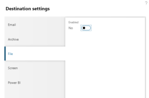 ER Destination Settings File