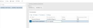ER Destination VendorPaymentSpec